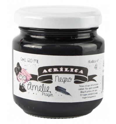 ACRILICA NEGRO 120ML