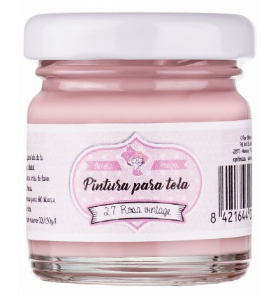 PINTURA TELA ROSA VINTAGE 30ML