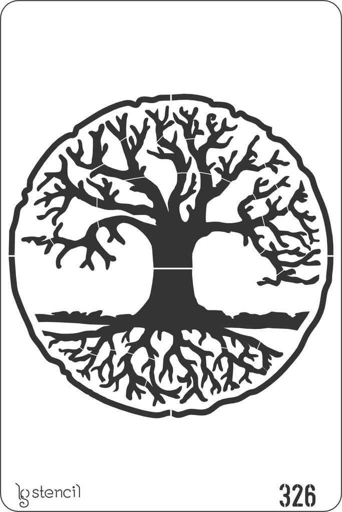 STENCIL ARBOL DE LA VIDA