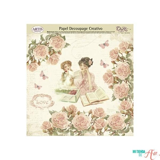 [0813398] PAPEL DECOUPAGE LOVE