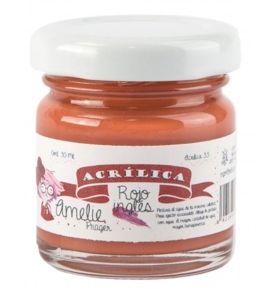 [AMA33] ACRILICO ROJO INGLES 30ML