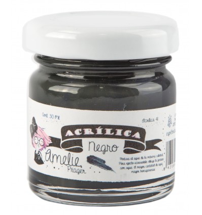 [AMA41] ACRILICO NEGRO 30ML