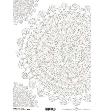 [R0555] PAPEL DE ARROZ MANDALA PUNTILLA