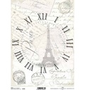 PAPEL DE ARROZ RELOJ PARIS